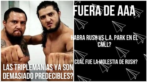 Rush Y La Bestia Del Ring Fuera De AAA Luchalibreaaa Wrestling YouTube