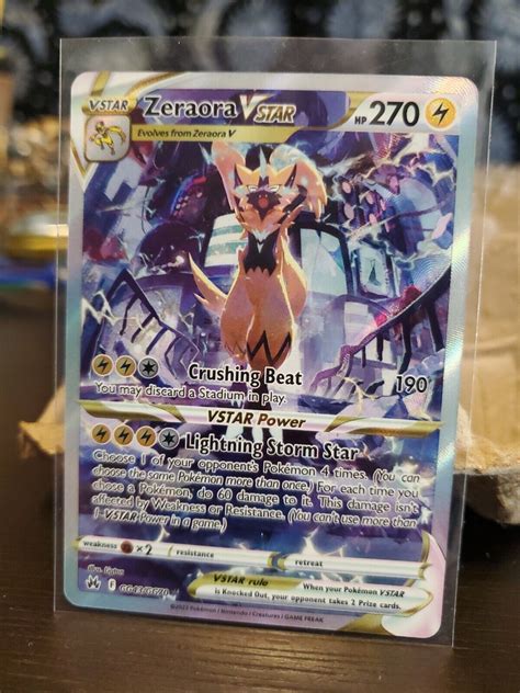 Zeraora VSTAR Alt Art GG43 GG70 Crown Zenith Galarian Gallery Pokemon