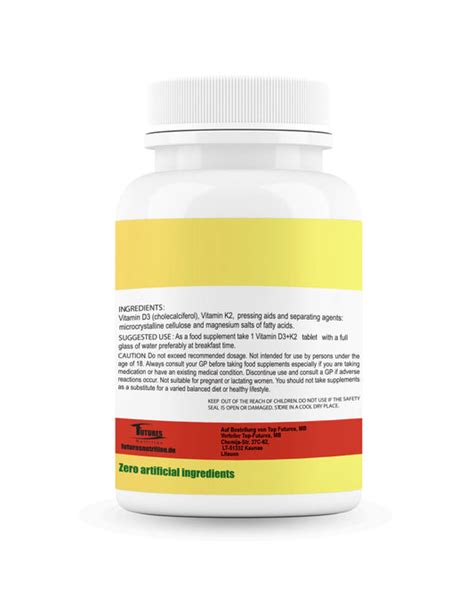 Vitamin D3 K2 10000 Iu 360 Tabletten Futuresnutrition De