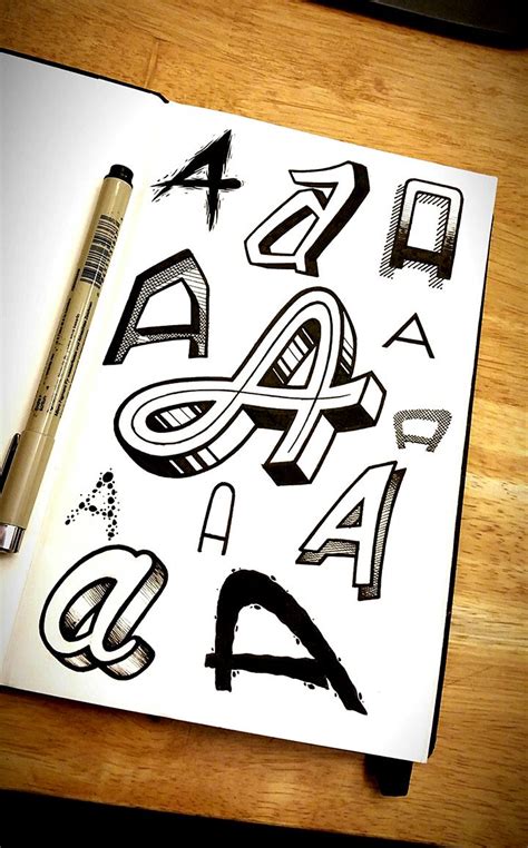 Various Styles of Letter A (WIP) Alphabet on Behance by Jon Finlayson # ...