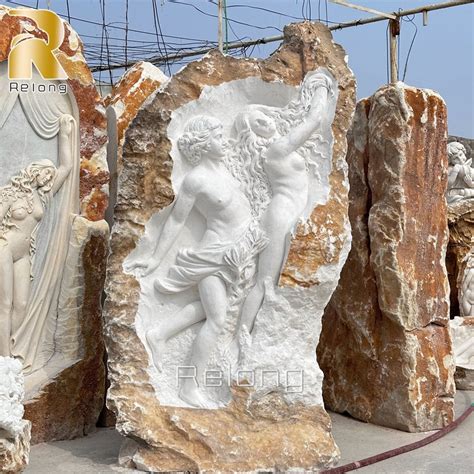 Wholesale Price Beautiful Nude Girl And Boy Marble Relief Marble Relief And Relief Price