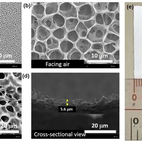 Morphologies Of Porous Pvdf Co Hfp Film Using Water As Non Solvent A