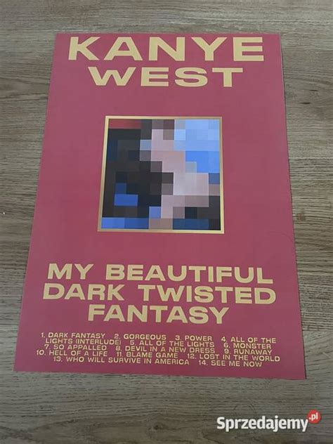 Plakat Kanye West My Beautiful Dark Twisted Fantasy Warszawa