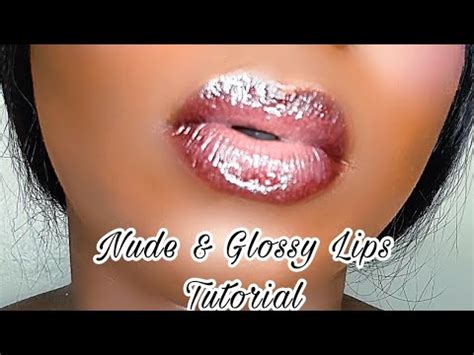 HOW TO APPLY QUICK EASY NUDE GLOSSY LIPS Matte Liquid Lipstick Beauty Lipstick Hacks YouTube