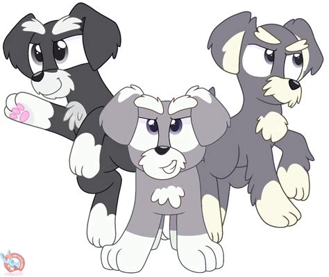 The Terriers from Bluey by RainbowEeveeDE on Newgrounds