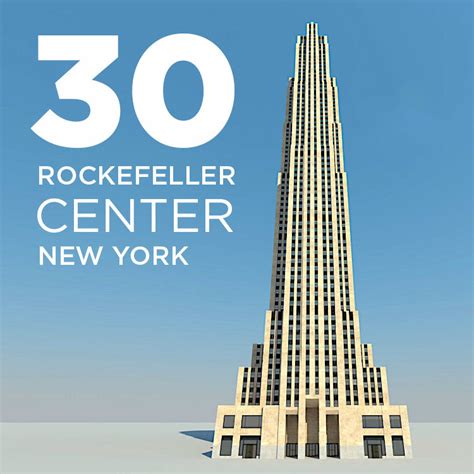 New York 30 Rockefeller 3d Obj