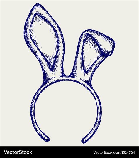 Easter Bunny Ears Royalty Free Vector Image Vectorstock