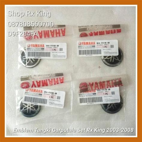 Jual Emblem Tangki Garputala Set Rx King 2003 2008 Original Yamaha New