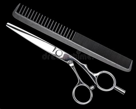 Scissors and Comb. Professional Barber Scissors or Shears, Comb for Man ...