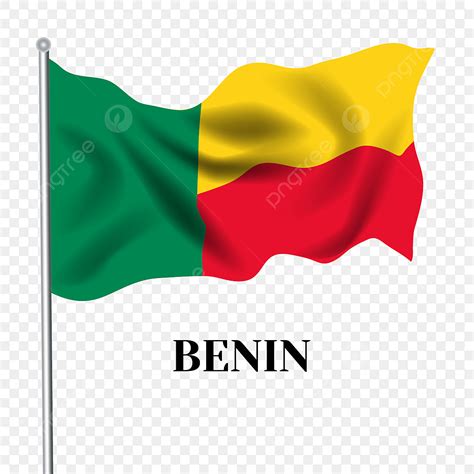 Hand Drawn Flag Vector Art PNG, Hand Drawn Cartoon Benin Flag, Benin ...