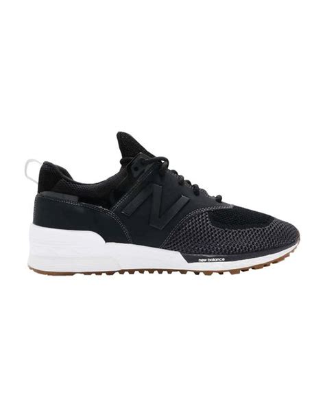 New Balance 574 Black White For Men Lyst