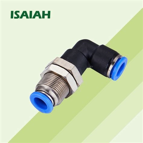 Pneumatic Push In Tube Union Connector Bulkhead Elbow One Touch Air