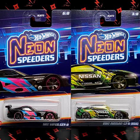 Hot Wheels Neon Speeders Nissan GTR R Hotwheels SRT Viper Hobbies