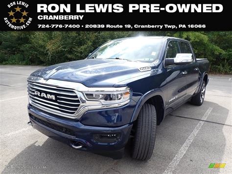 2020 Patriot Blue Pearl Ram 1500 Longhorn Crew Cab 4x4 142887684 Photo