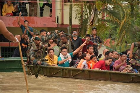 Assam Flood Situation In The State Continues To Remain Grim As More