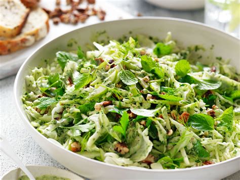 Apple Cabbage And Fennel Salad With Green Mayonnaise Celebrate Health