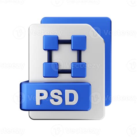 3d Psd File Icon Illustration 22361836 Png