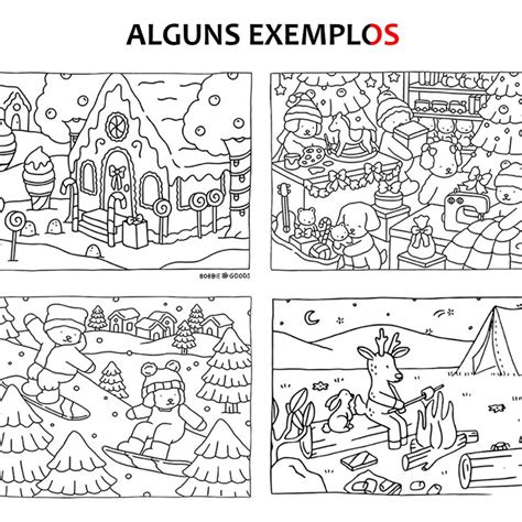 Bobbie Goods Natal - pdf - Livro de Colorir Bobbie Goods - Versão de Natal 35 Img