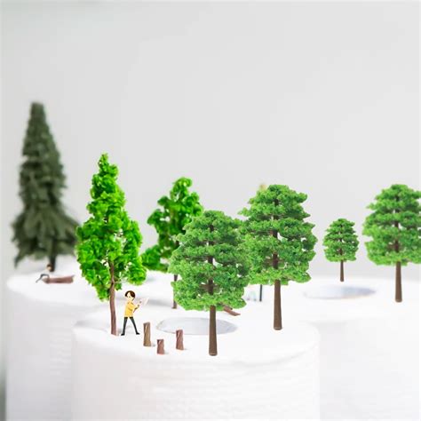 20 x 95 cm d arbres modèles en plastique pour diorama modèle de train