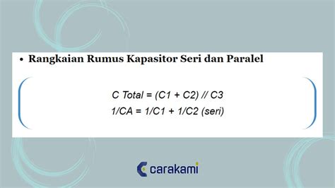 Kapasitor Adalah Cara Kerja Rumus Rangkaian And 5 Jenisnya