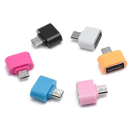 Micro Usb To Usb Otg Mini Adapter Converter For Android Smart Phone