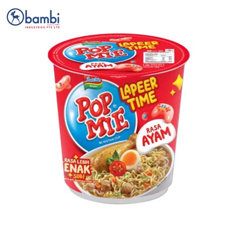 pop mie instant cup noodle ayam gr bambi files