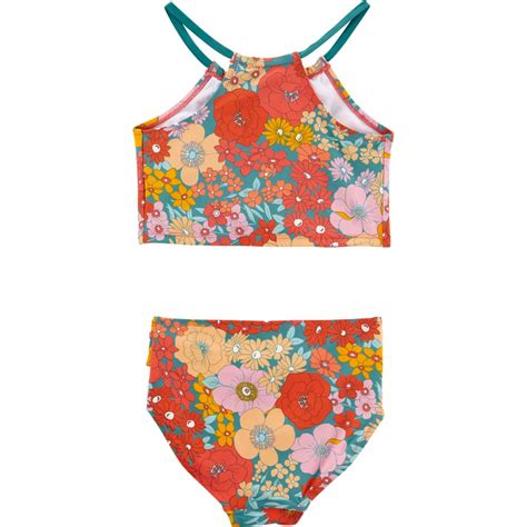 Carters Girls Two Piece Floral Tankini Girls 7 16 Clothing