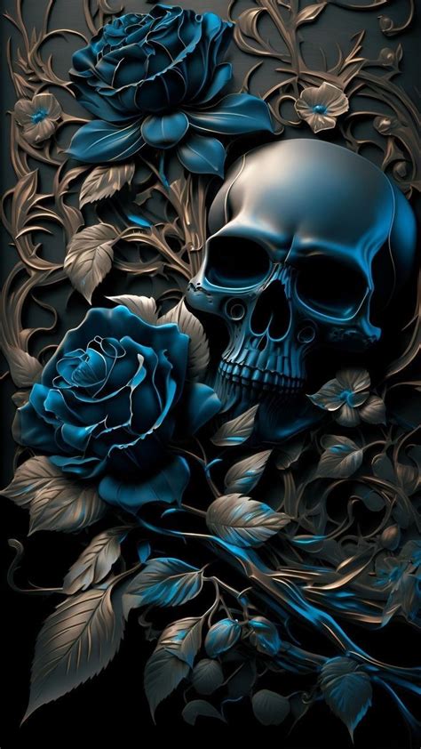 Pin On Roze In 2024 Skull Wallpaper Beautiful Dark Art Skull Art