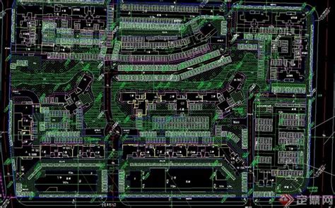 某现代完整的小区规划设计cad方案图