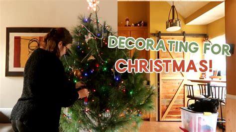 Decorating The Christmas Tree Testing 100 Lights And Shopping At The