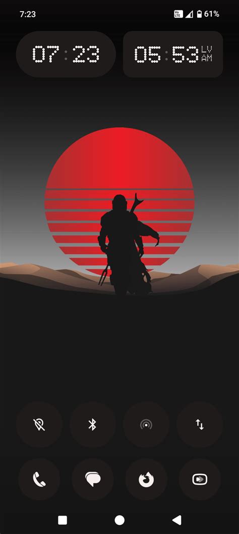 simple home screen setup rnothing