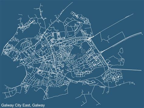 Street Roads Map Of The Galway City East Electoral Area Of Galway City