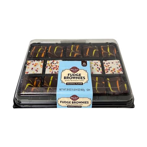 Wellsley Farms Fall Fudge Brownie Platter 15 Ct Bjs Wholesale Club