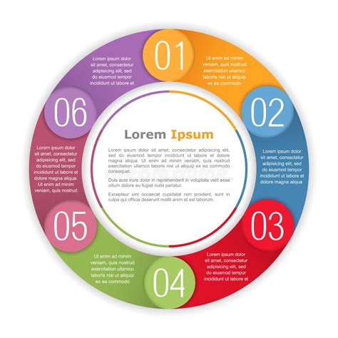 Circle Diagram Template Stock Vector Illustration Of Cycle 53388488