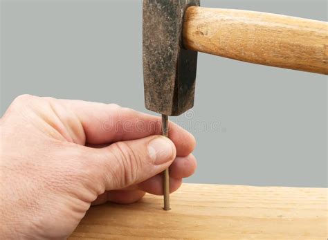 Nail and hammer stock image. Image of improvement, building - 34632167