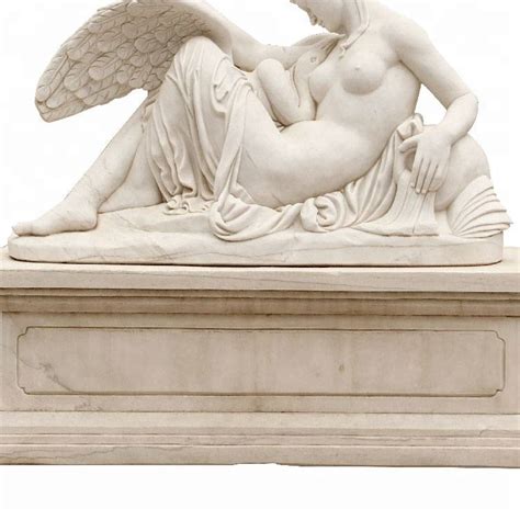 China Garden Hand Carved Stone Marble Nude Woman Angel Statue Factory And Manufacturers