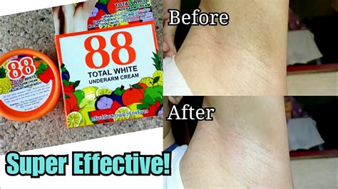 88 Total White Underarm Whitening Deodorant Cream Review YouTube