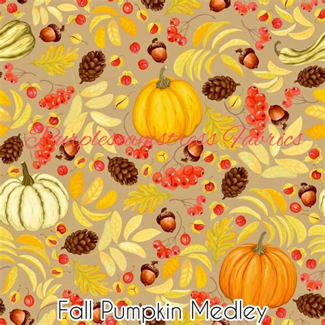 Fall Pumpkin Medley Purpleseamstress Fabric