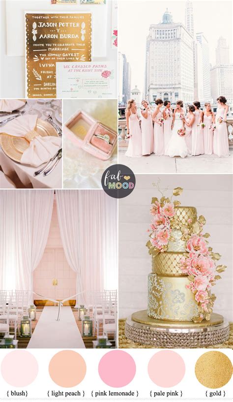 Blush pink wedding theme { 36 Pretty blush pink color combinations }