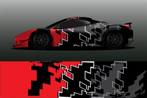 Sports Car Decal Abstract Background Graphic by yogart · Creative Fabrica