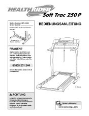 HealthRider 250p Treadmill Manual