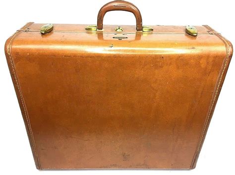 Vintage Samsonite Shwayder Bros 1940s 1950s Brown Leather 21