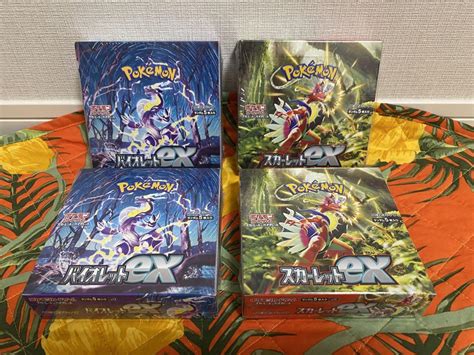 ポケカ バイオレットex Andスカーレットex 新品未開封シュリンク付 4box メルカリ