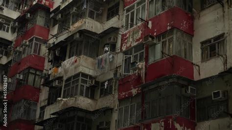 Vid O Stock Footage Of Apartments In Yick Fat Building Quarry Bay