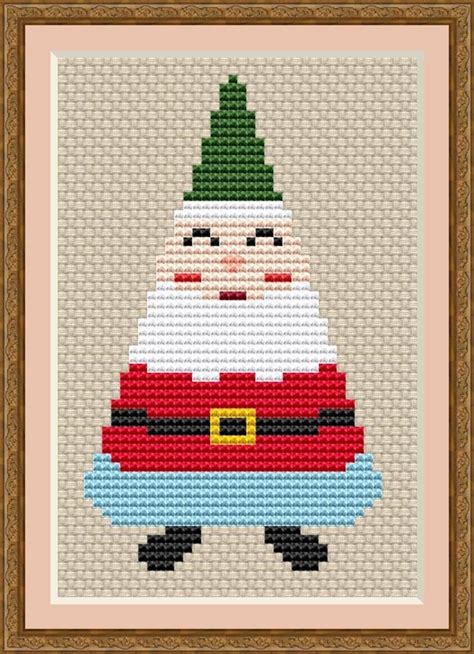 SET of 12 Christmas Trees Cross Stitch Pattern New Year - Etsy