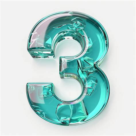 premium photo numerical number   creative digital art style