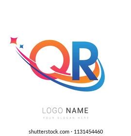 Initial Letter Qr Logotype Company Name Stock Vector Royalty Free