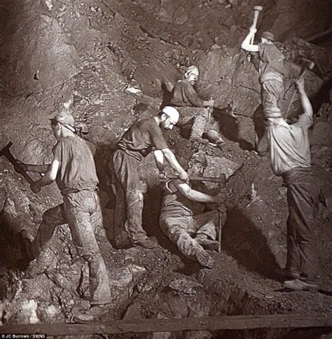 Photographs Taken By Jc Burrow Show Cornish Miners Digging For Tin In