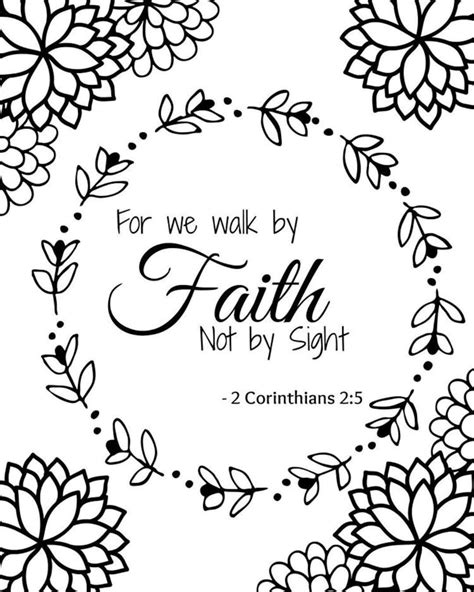 Bible Verse Coloring Page Printable Digital Download Bible Coloring