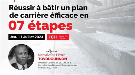 Réussir à bâtir un plan de carrière efficace en 07 étapes YouTube